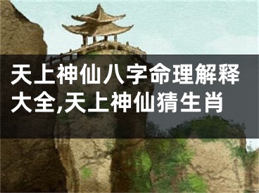 天上神仙八字命理解释大全,天上神仙猜生肖