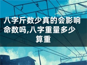 八字斤数少真的会影响命数吗,八字重量多少算重