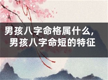 男孩八字命格属什么,男孩八字命短的特征