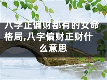八字正偏财都有的女命格局,八字偏财正财什么意思