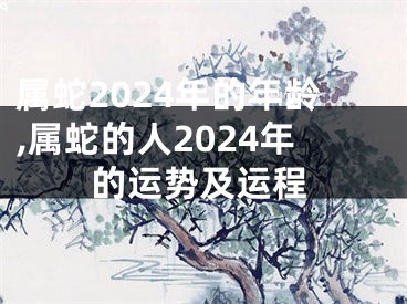 属蛇2024年的年龄,属蛇的人2024年的运势及运程