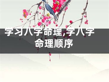 学习八字命理,学八字命理顺序