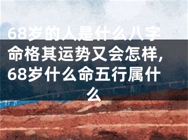 68岁的人是什么八字命格其运势又会怎样,68岁什么命五行属什么
