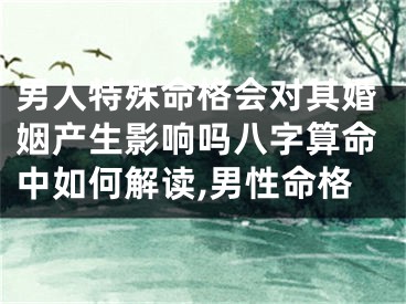 男人特殊命格会对其婚姻产生影响吗八字算命中如何解读,男性命格