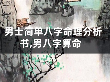 男士简单八字命理分析书,男八字算命