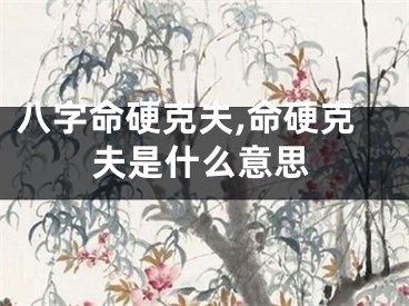 八字命硬克夫,命硬克夫是什么意思