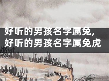 好听的男孩名字属兔,好听的男孩名字属兔虎