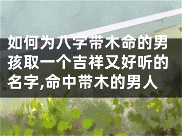 如何为八字带木命的男孩取一个吉祥又好听的名字,命中带木的男人