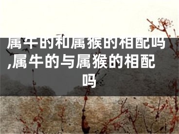 属牛的和属猴的相配吗,属牛的与属猴的相配吗