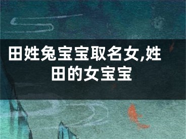 田姓兔宝宝取名女,姓田的女宝宝