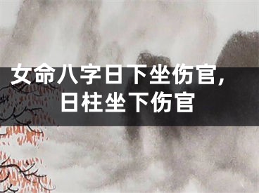 女命八字日下坐伤官,日柱坐下伤官