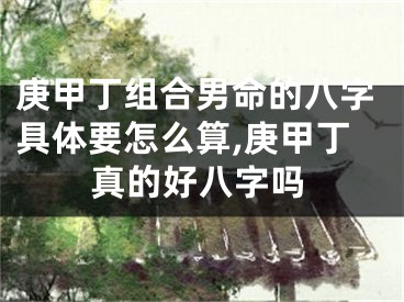 庚甲丁组合男命的八字具体要怎么算,庚甲丁真的好八字吗