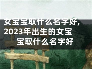 女宝宝取什么名字好,2023年出生的女宝宝取什么名字好