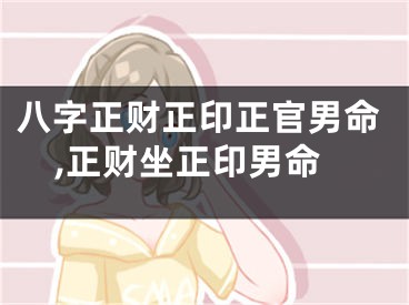 八字正财正印正官男命,正财坐正印男命
