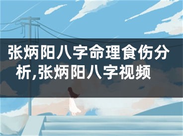 张炳阳八字命理食伤分析,张炳阳八字视频