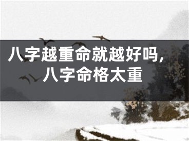 八字越重命就越好吗,八字命格太重