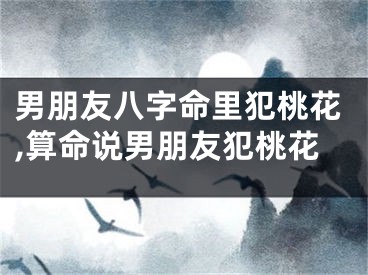 男朋友八字命里犯桃花,算命说男朋友犯桃花