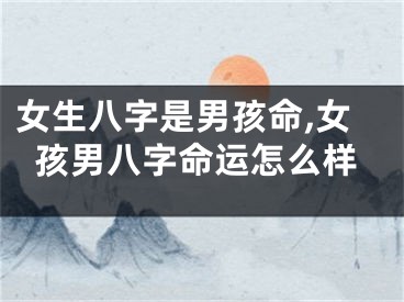 女生八字是男孩命,女孩男八字命运怎么样