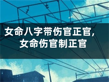 女命八字带伤官正官,女命伤官制正官