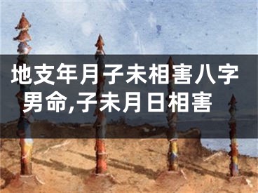 地支年月子未相害八字男命,子未月日相害