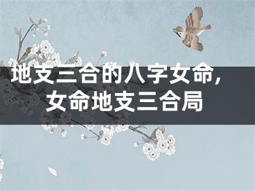 地支三合的八字女命,女命地支三合局