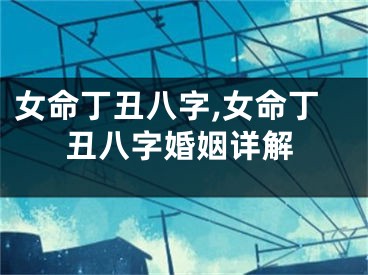女命丁丑八字,女命丁丑八字婚姻详解
