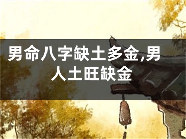 男命八字缺土多金,男人土旺缺金