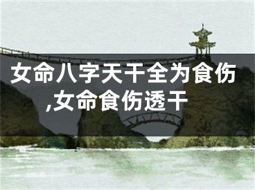 女命八字天干全为食伤,女命食伤透干