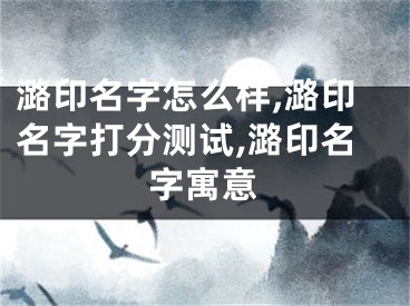 潞印名字怎么样,潞印名字打分测试,潞印名字寓意