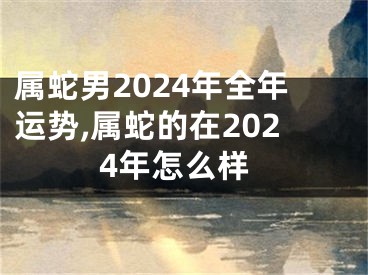 属蛇男2024年全年运势,属蛇的在2024年怎么样