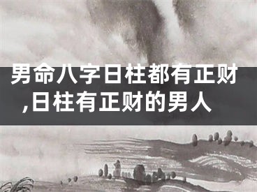 男命八字日柱都有正财,日柱有正财的男人
