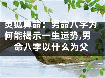灵狐算命：男命八字为何能揭示一生运势,男命八字以什么为父