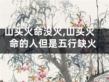 山头火命没火,山头火命的人但是五行缺火