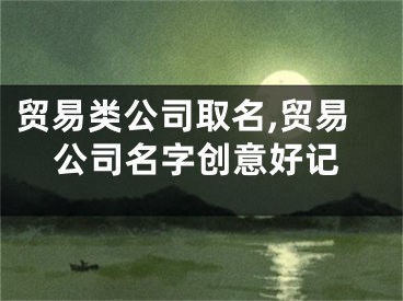 贸易类公司取名,贸易公司名字创意好记