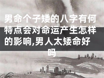 男命个子矮的八字有何特点会对命运产生怎样的影响,男人太矮命好吗