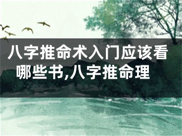 八字推命术入门应该看哪些书,八字推命理