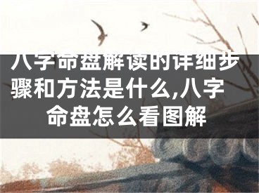 八字命盘解读的详细步骤和方法是什么,八字命盘怎么看图解