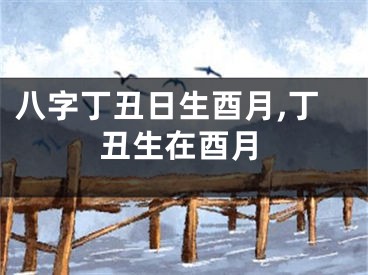 八字丁丑日生酉月,丁丑生在酉月