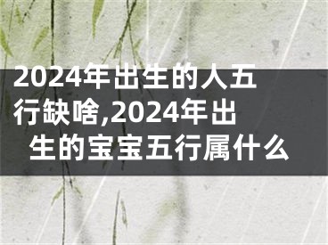 2024年出生的人五行缺啥,2024年出生的宝宝五行属什么