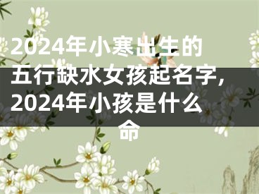 2024年小寒出生的五行缺水女孩起名字,2024年小孩是什么命