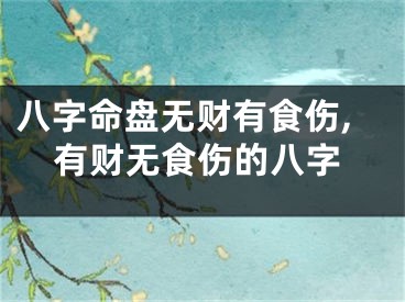 八字命盘无财有食伤,有财无食伤的八字