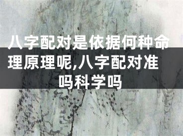 八字配对是依据何种命理原理呢,八字配对准吗科学吗