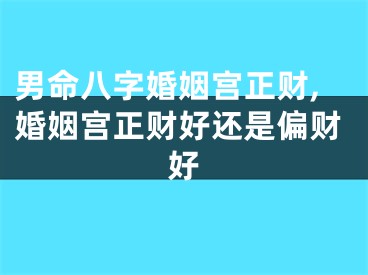 男命八字婚姻宫正财,婚姻宫正财好还是偏财好