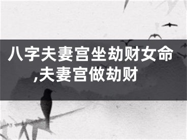 八字夫妻宫坐劫财女命,夫妻宫做劫财