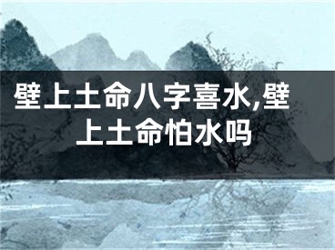 壁上土命八字喜水,壁上土命怕水吗