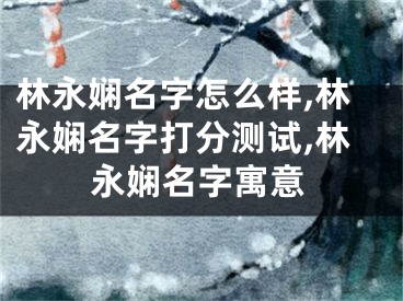 林永娴名字怎么样,林永娴名字打分测试,林永娴名字寓意