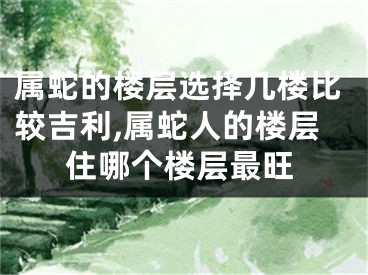 属蛇的楼层选择几楼比较吉利,属蛇人的楼层住哪个楼层最旺