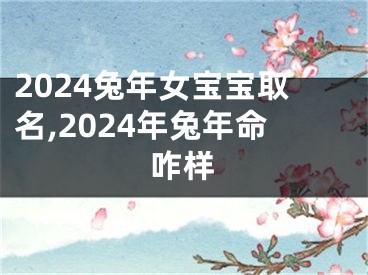 2024兔年女宝宝取名,2024年兔年命咋样
