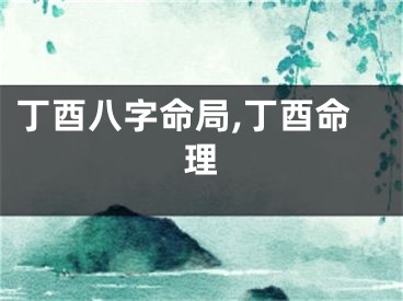 丁酉八字命局,丁酉命理