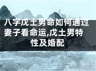 八字戊土男命如何通过妻子看命运,戊土男特性及婚配